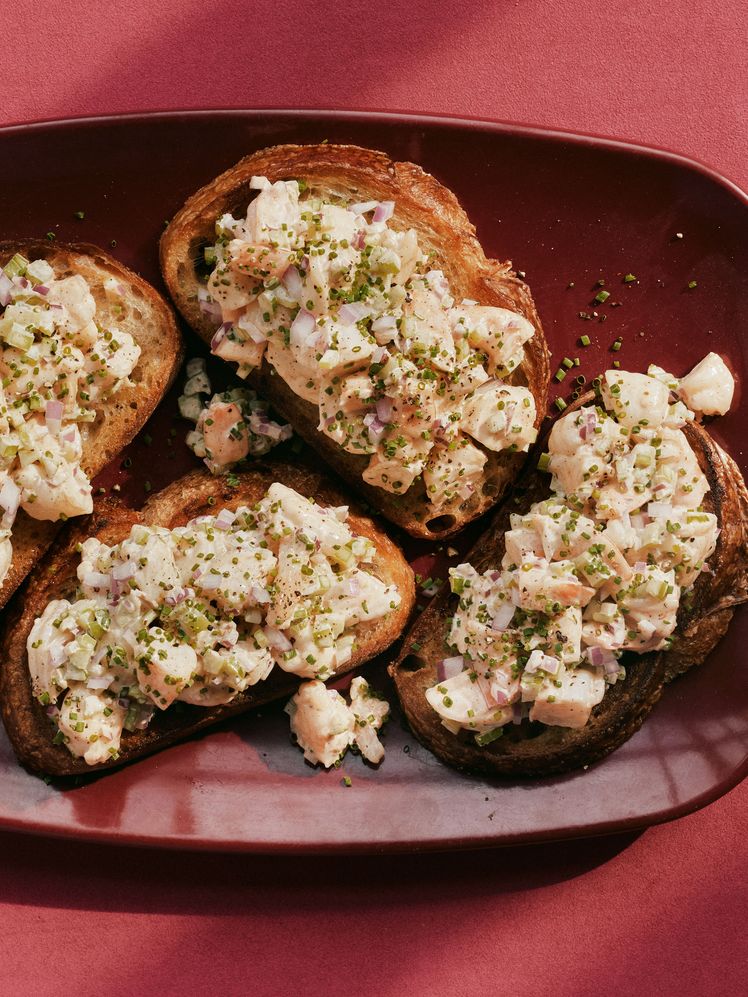 Shrimp Salad on Toast
