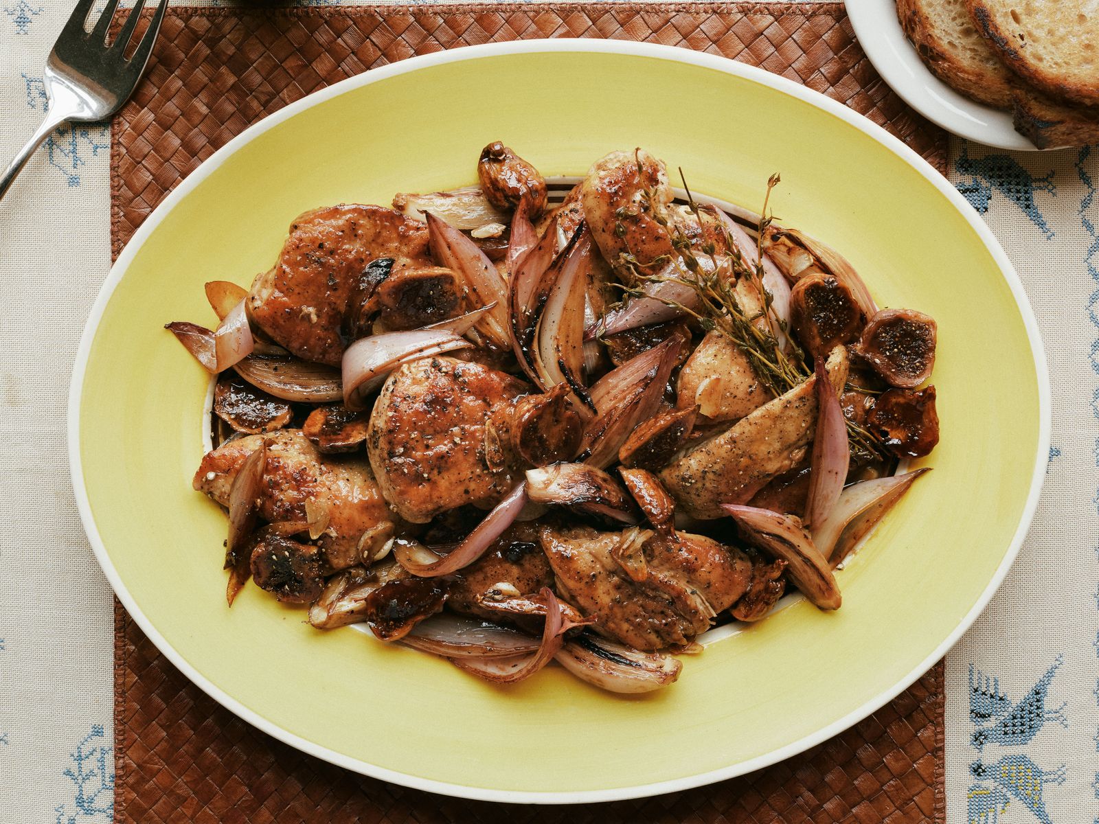 Vinegar Chicken With Figs